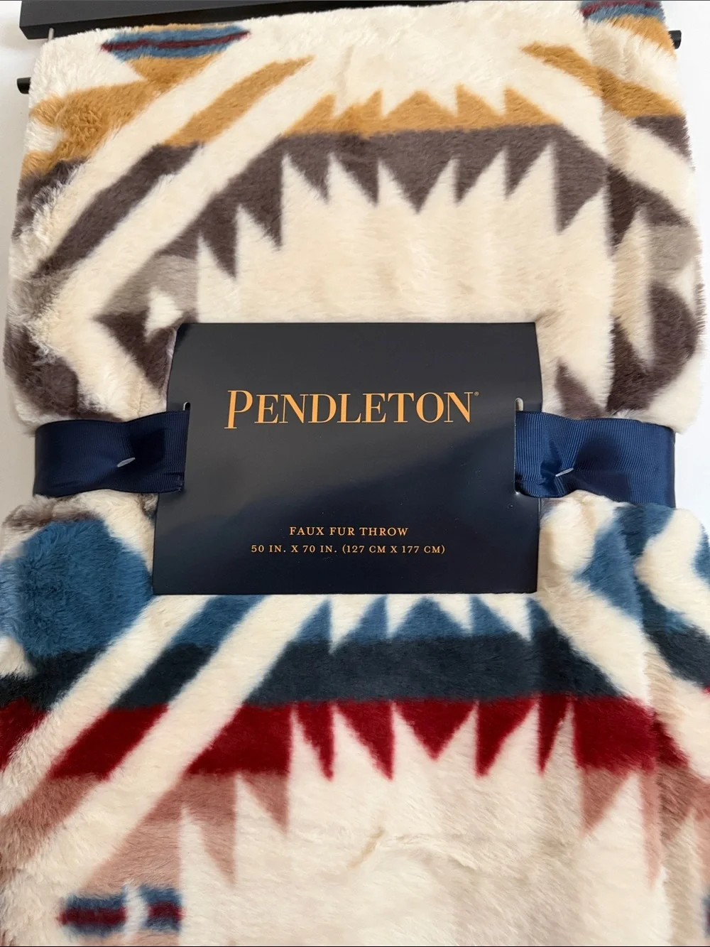 Pendleton Faux Fur Mulit- Color Throw Blanket